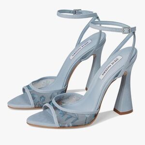 Steve Madden Blue Heels with Sculptural Design